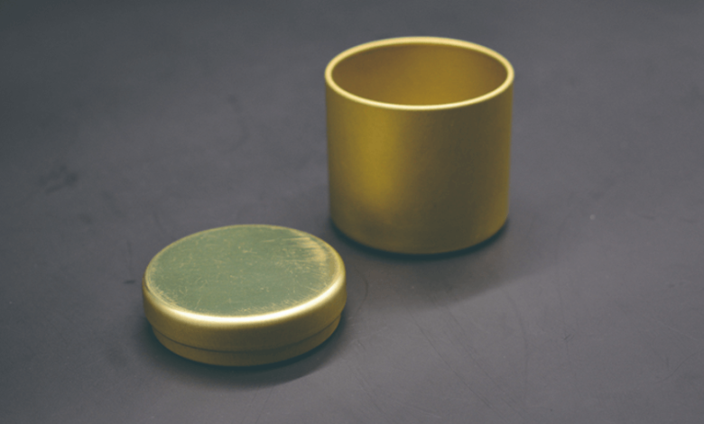 Matte candle tins